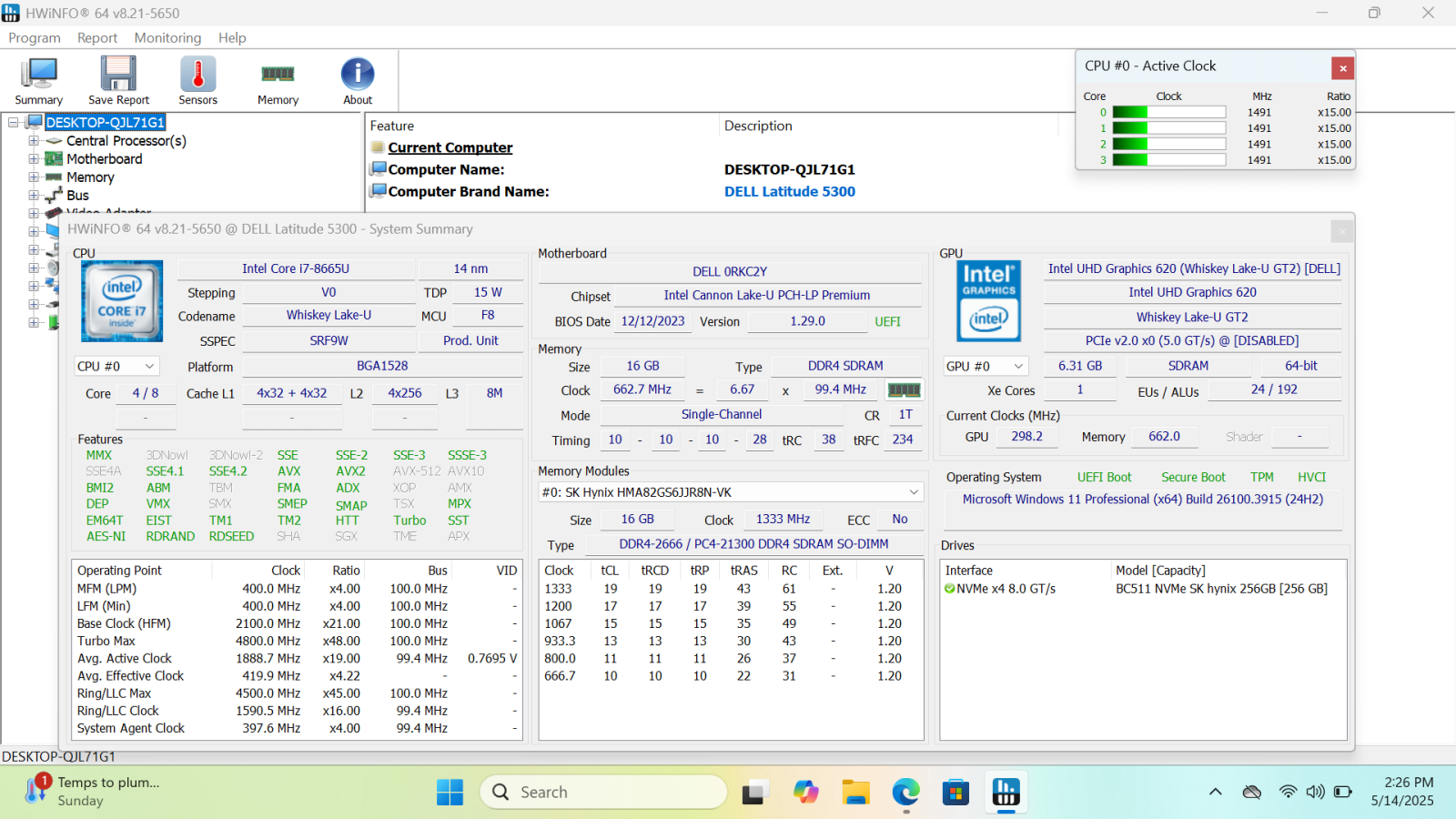 DELL Latitude 5300 Laptop, 13.3" HD, i7-8665U, 16GB, 256GB - Photo 3